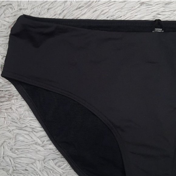 SEA LEVEL AUSTRALIA Black Mid Bikini Bottom 8 - Picture 4 of 7